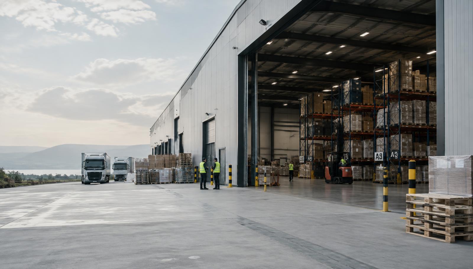 Logistiek distributiecentrum waar met flexibele arbeidskrachten wordt gewerkt